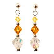 Boucles Cristal Citrine