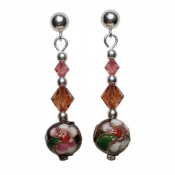 Boucles Cloisonnés Marrons