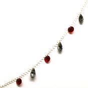 Collier Pampilles Rouge et Noir