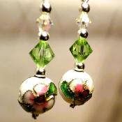 Boucles Cloisonnés Vertes